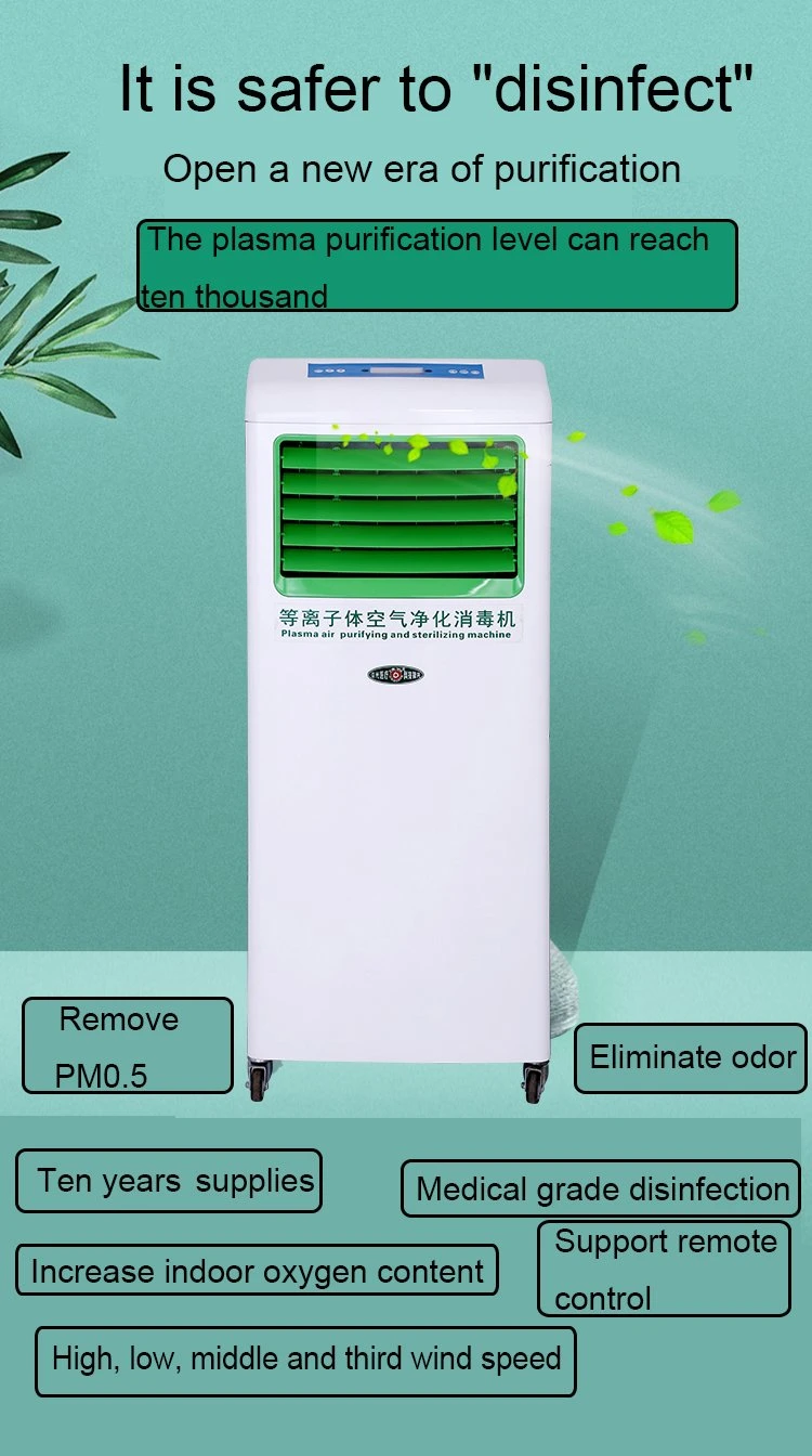 Medical Sterilization Equipment Plasma Air Purification Sterilizer to Remove Odor Formaldehyde Pm0.5 Remote Control Timing