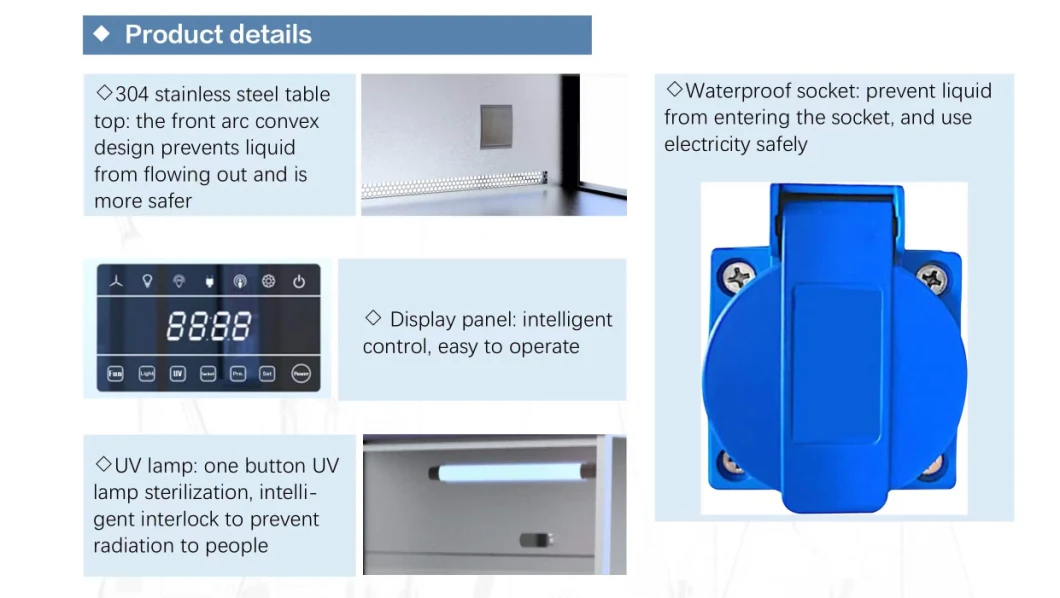 High Efficient Laminar Flow Cabinet, Laminar Airflow Hood, Clean Bench Factory